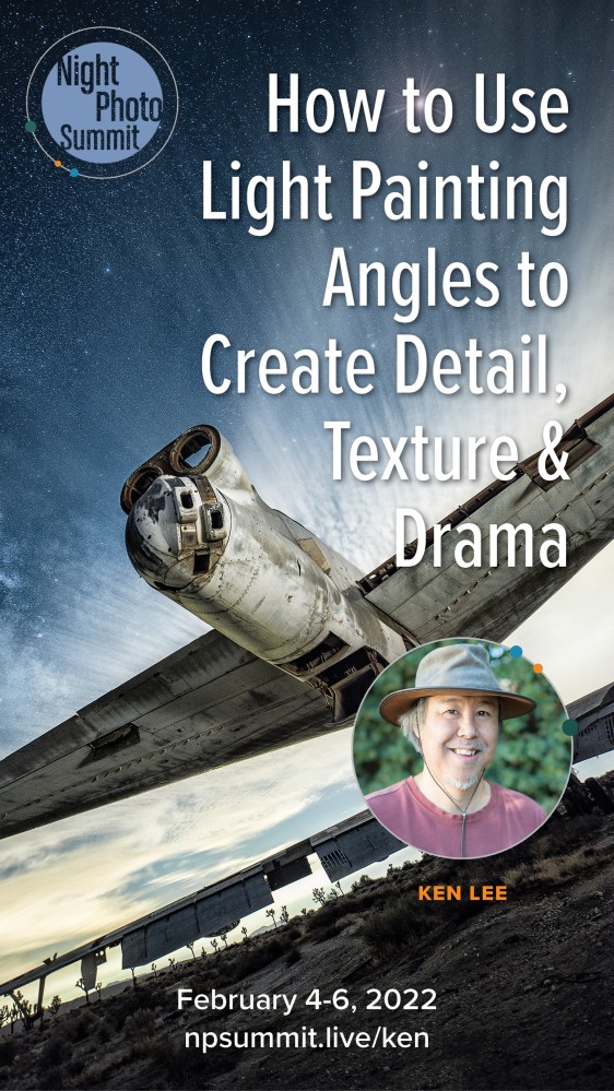 "How to Use Light Painting Angles to Create Detail, Texture, and Drama" presented by Ken Lee